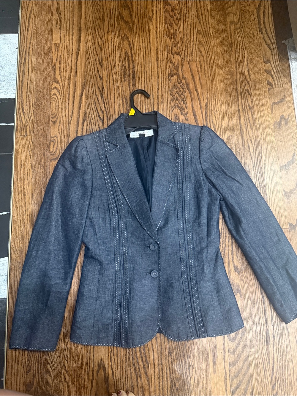 Women's Dark Denim Tailored Blazer Jacket